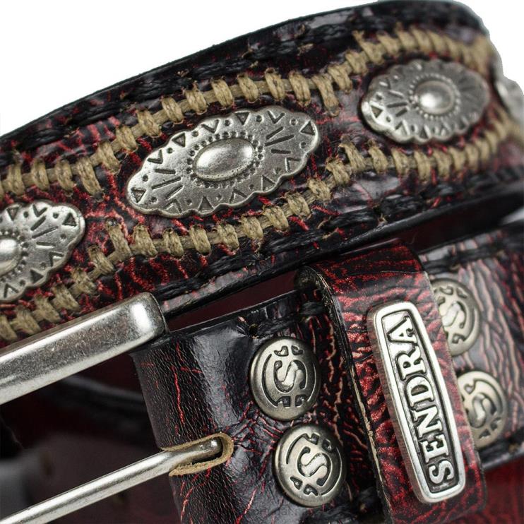0204Z376 7606 Cinturones Denver Rojo Sendra
