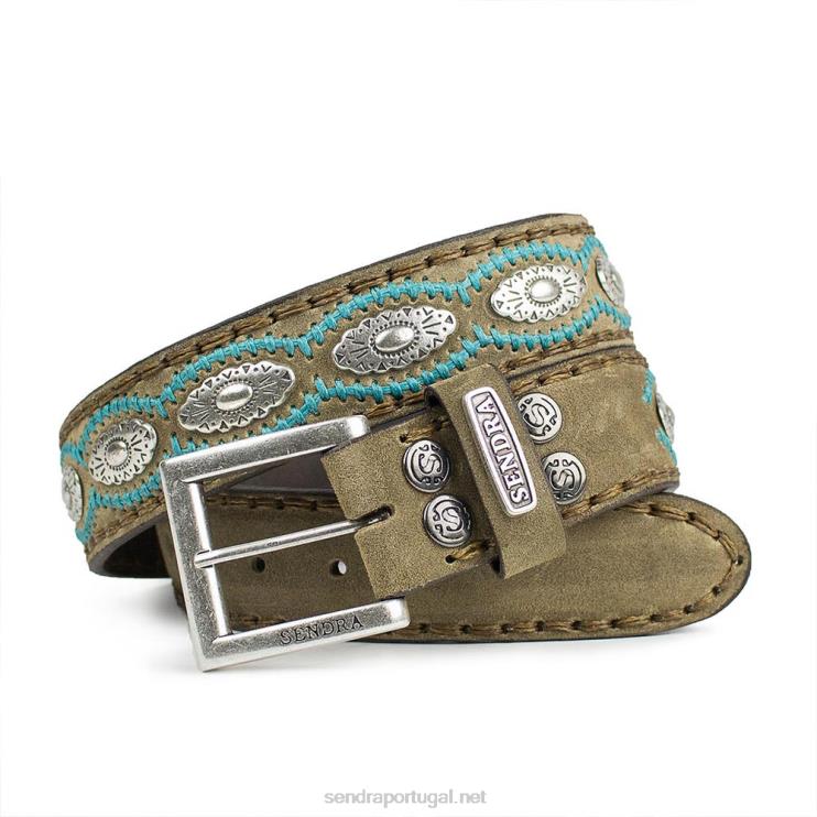 0204Z379 7606 cinturones velhas martas corda pas.inter.turquesa Sendra
