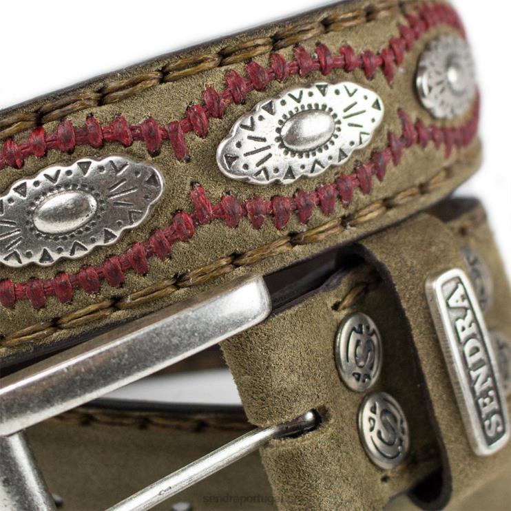 0204Z381 7606 cinturones old martens corda pas.interior rojo Sendra