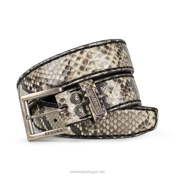 0204Z410 5156 cinturones piton natural blanco/negro Sendra