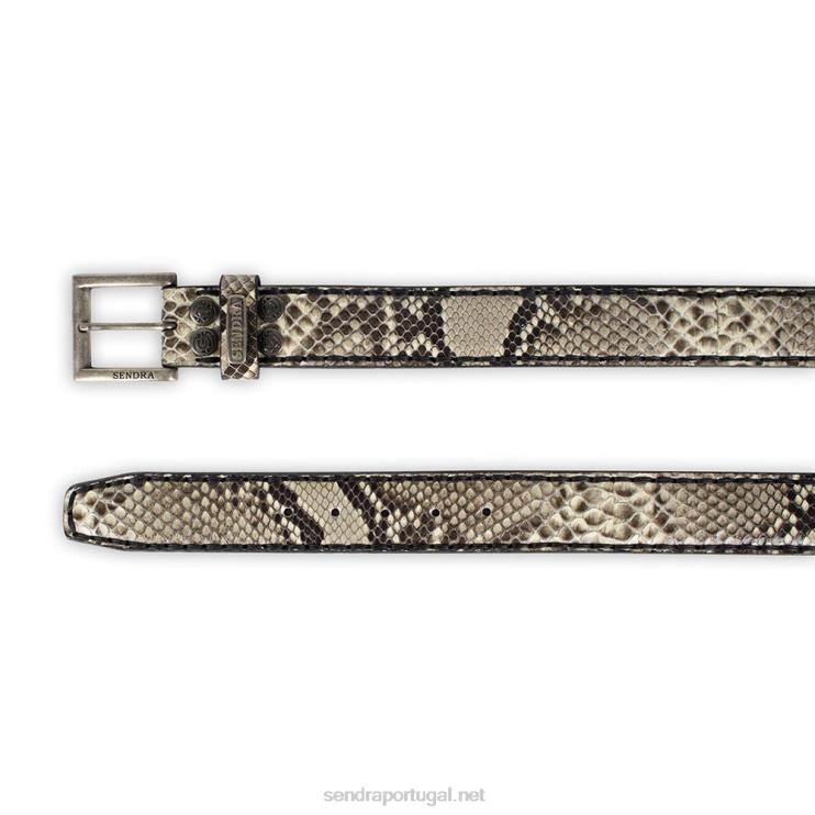 0204Z410 5156 cinturones piton natural blanco/negro Sendra