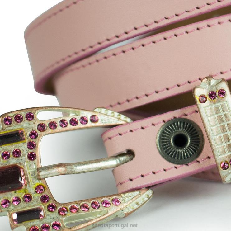 0204Z413 1287 cinturones premier cobre plateado/rosa Sendra