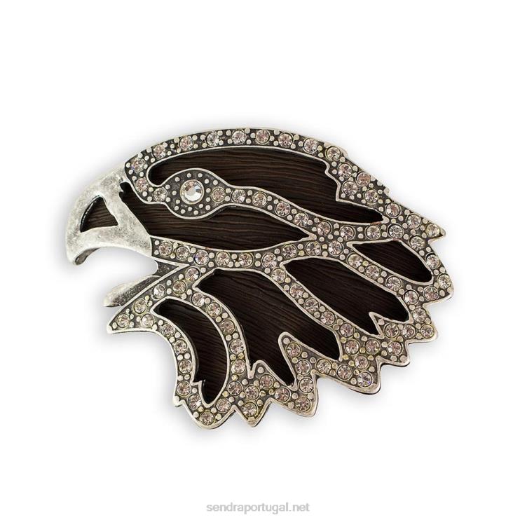 0204Z466 2540 cabeça de águia plata pulida-strass Sendra