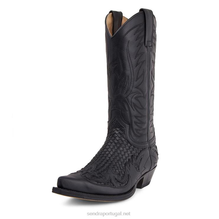 0204Z126 3241 cuervo pull óleo negro-trenzado negro Sendra homens