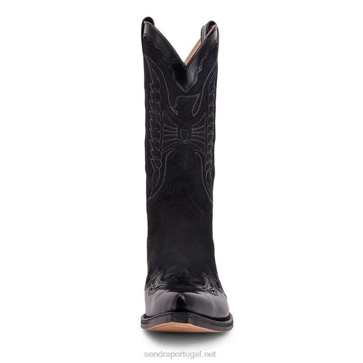 0204Z127 2560 cuervo flora negro-nobuk negro Sendra homens