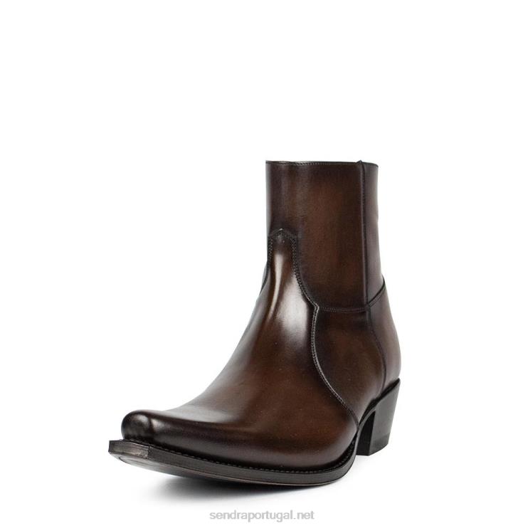 0204Z132 5200 mi crosta de tinta à mão marrom escuro Sendra homens