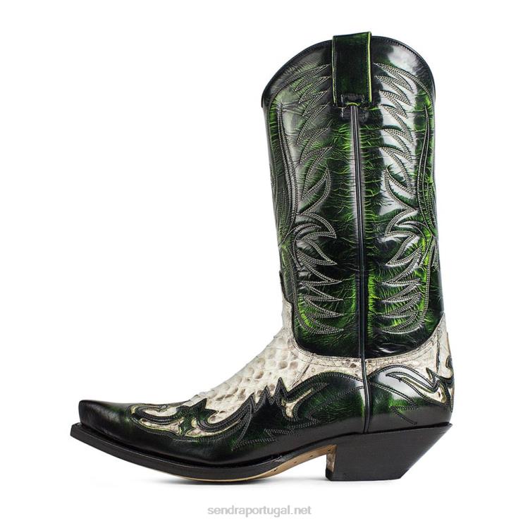 0204Z56 3241p cuervo piton barr. branco/negro denver verde Sendra homens
