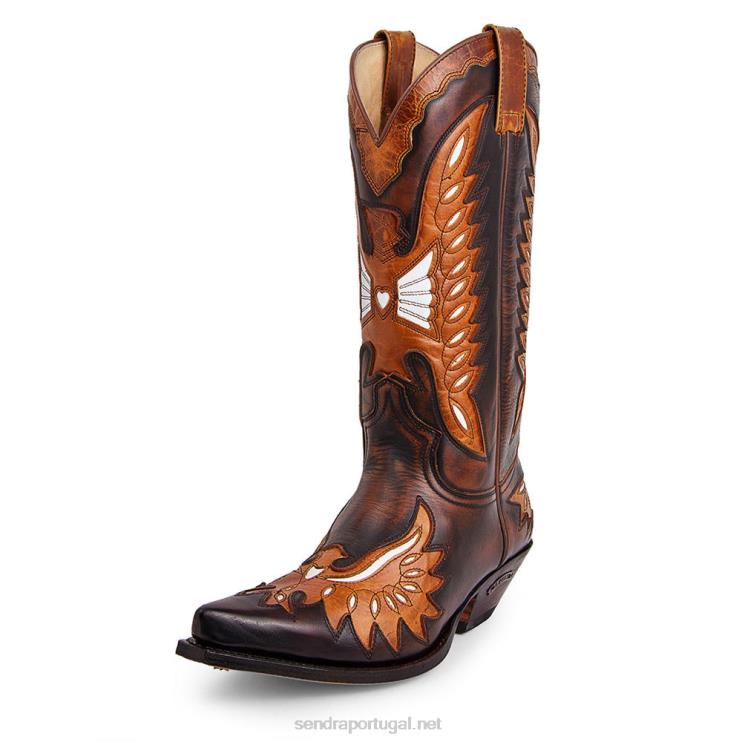 0204Z62 6990 cuervo britnes fl. camelo marrom-laca Sendra homens