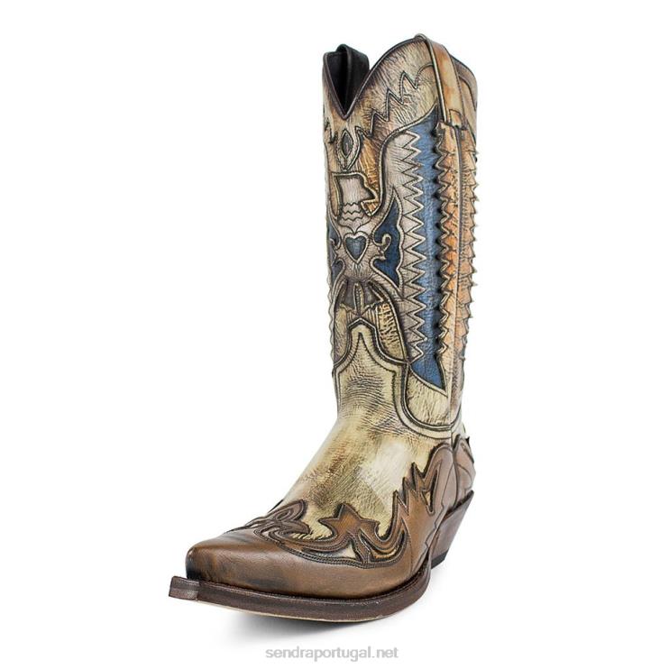0204Z74 3840 cuervo denver canela lavado velho Sendra homens