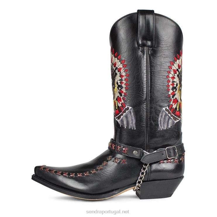 0204Z75 17015 cuervo flora negro Sendra homens