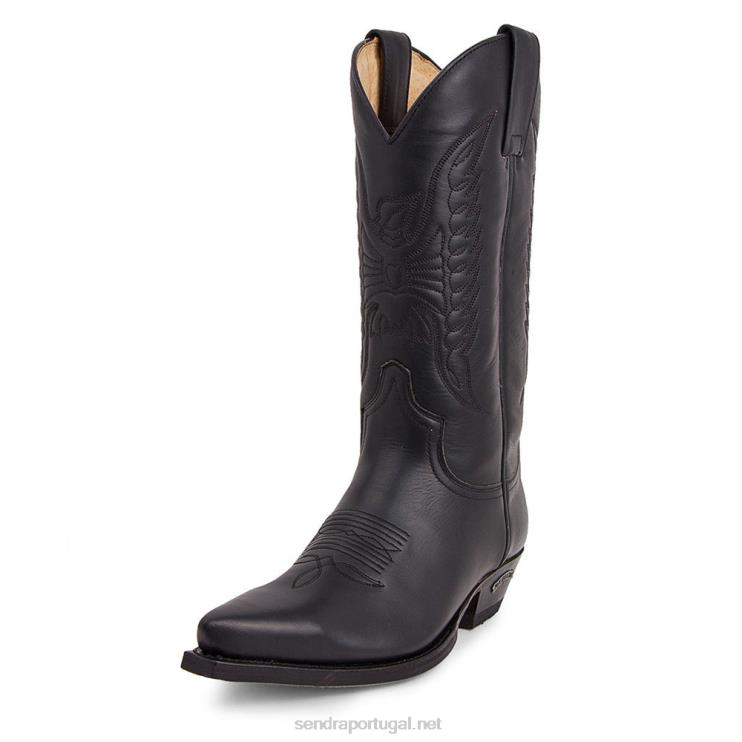 0204Z79 2073 cuervo pull óleo negro Sendra homens