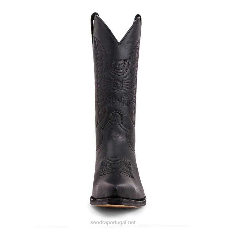 0204Z79 2073 cuervo pull óleo negro Sendra homens