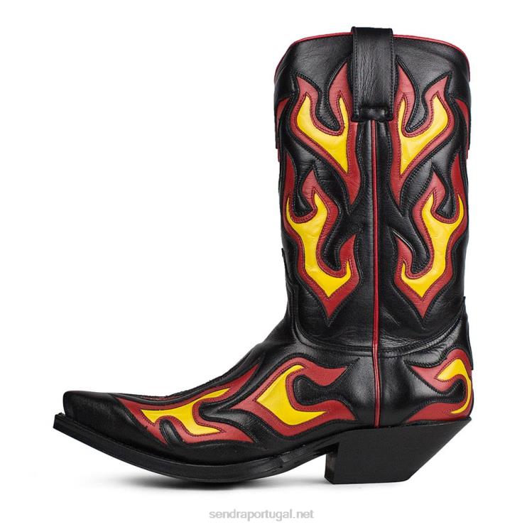 0204Z98 6149 cuervo nappa baly negro Sendra homens