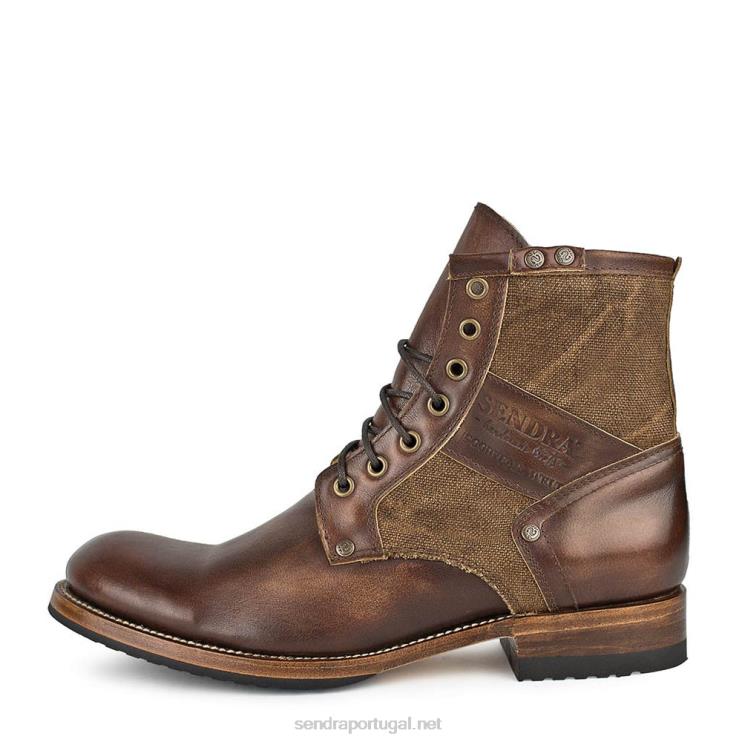 0204Z32 11931 kaspar deep cuoio tela sabana marron Sendra homens