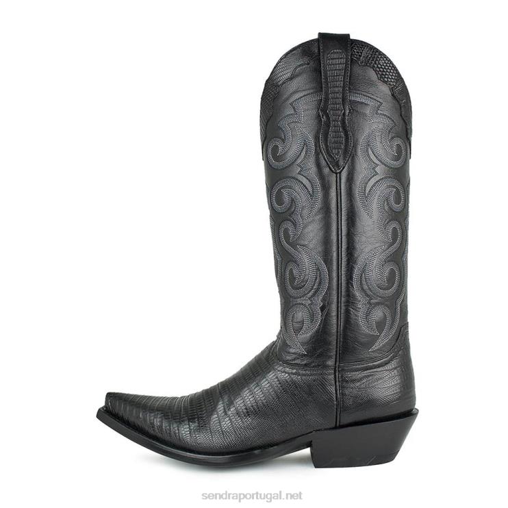 0204Z191 lagarto texas tejus negro Sendra homens