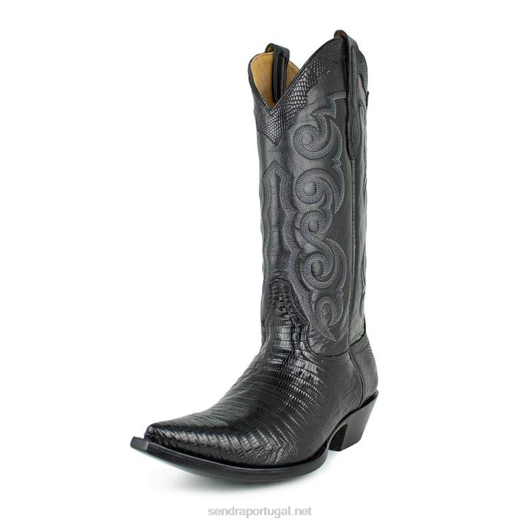 0204Z191 lagarto texas tejus negro Sendra homens