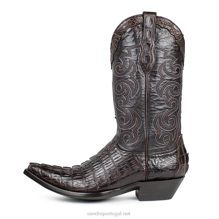 0204Z193 texas caiman tail chocolate Sendra homens