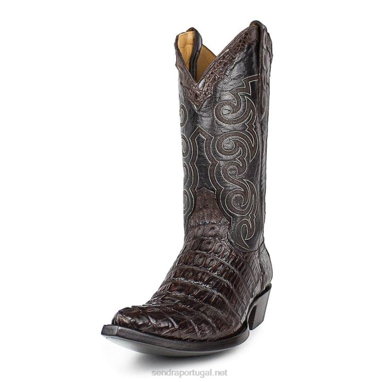 0204Z193 texas caiman tail chocolate Sendra homens