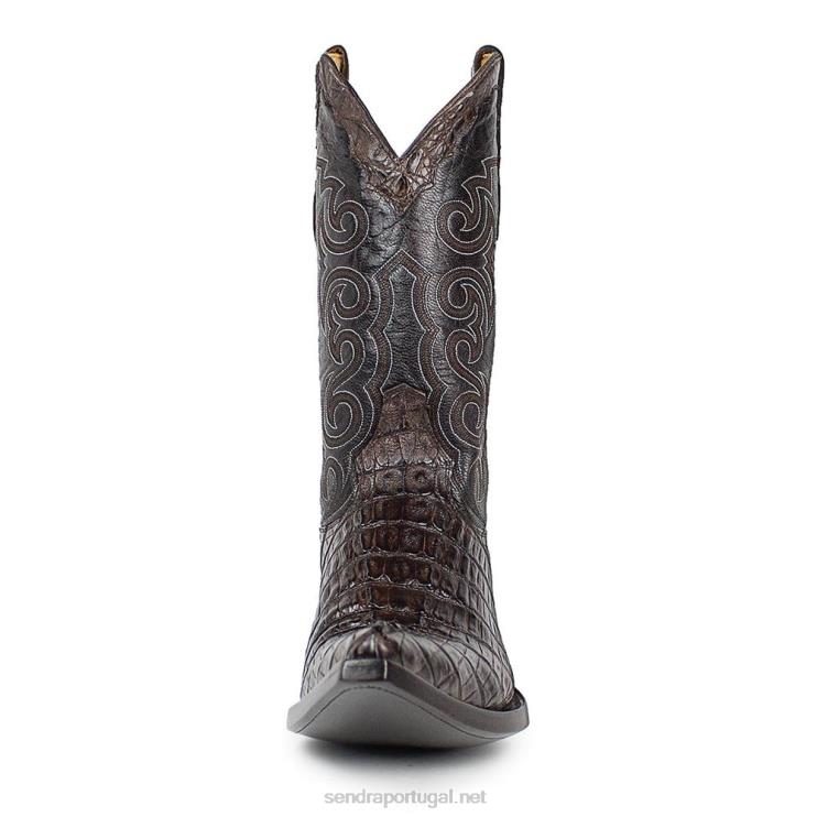 0204Z193 texas caiman tail chocolate Sendra homens