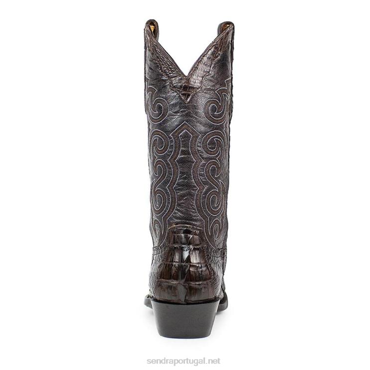 0204Z193 texas caiman tail chocolate Sendra homens