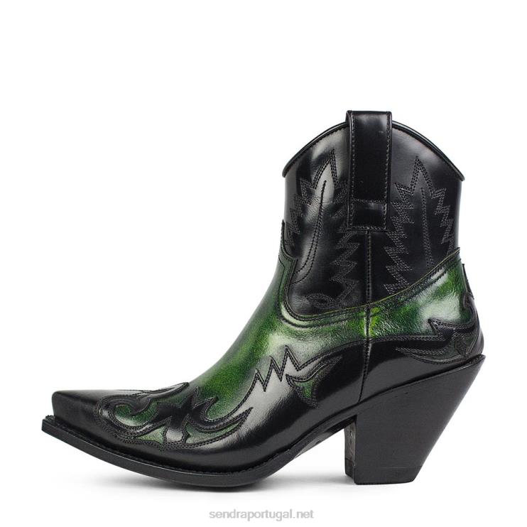 0204Z346 16695 gorca denver verde cepillado-flora negro Sendra mulheres